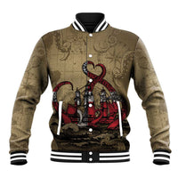 Danish Empire Baseball Jacket Denmark Norway Union And Kraken - Wonder Print Shop