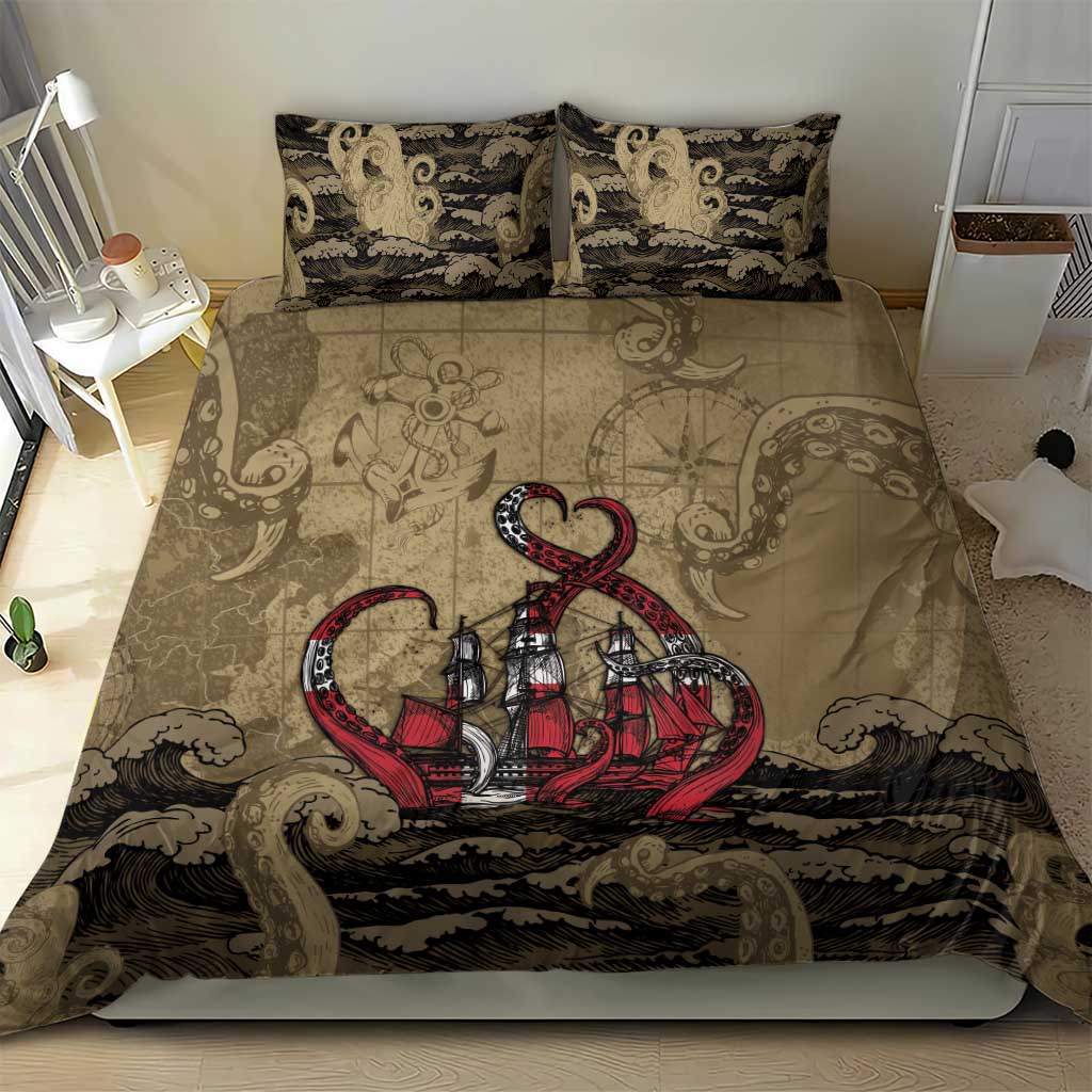 Danish Empire Bedding Set Denmark Norway Union And Kraken - Wonder Print Shop