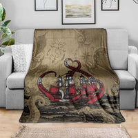 Danish Empire Blanket Denmark Norway Union And Kraken - Wonder Print Shop