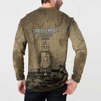 Danish Empire Button Sweatshirt Denmark Norway Union And Kraken - Wonder Print Shop