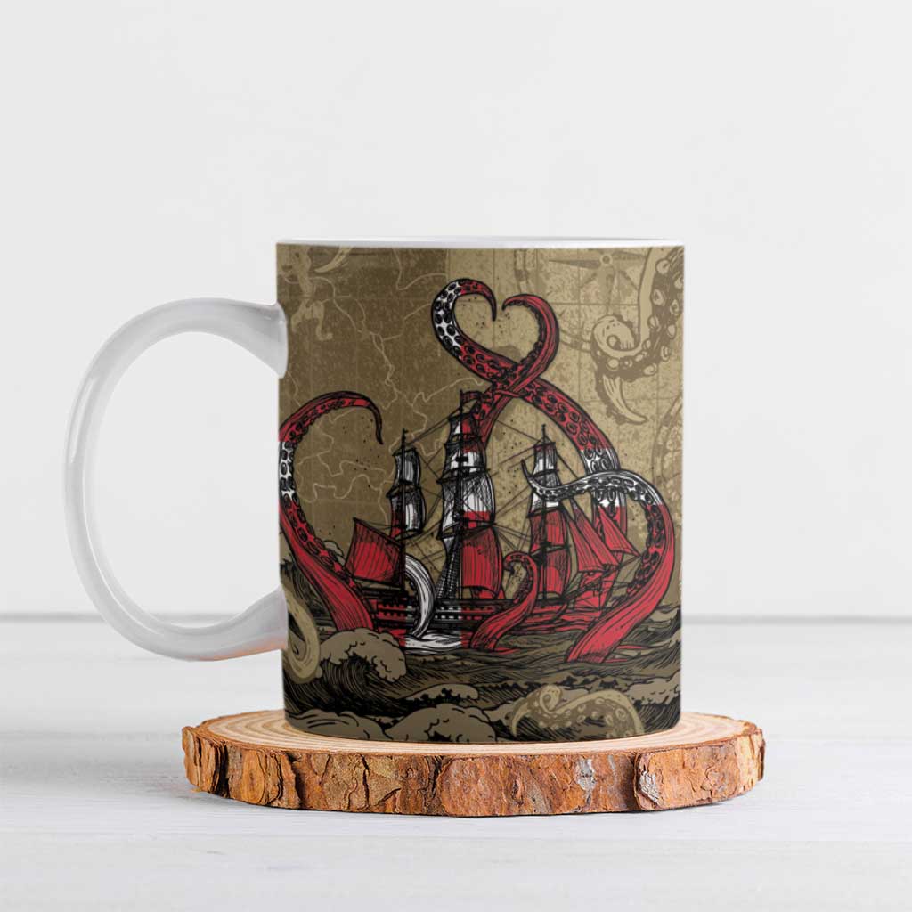 Danish Empire Ceramic Mug Denmark Norway Union And Kraken - Wonder Print Shop