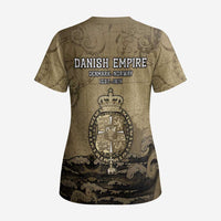 Danish Empire Scrub Top Denmark Norway Union And Kraken - Wonder Print Shop