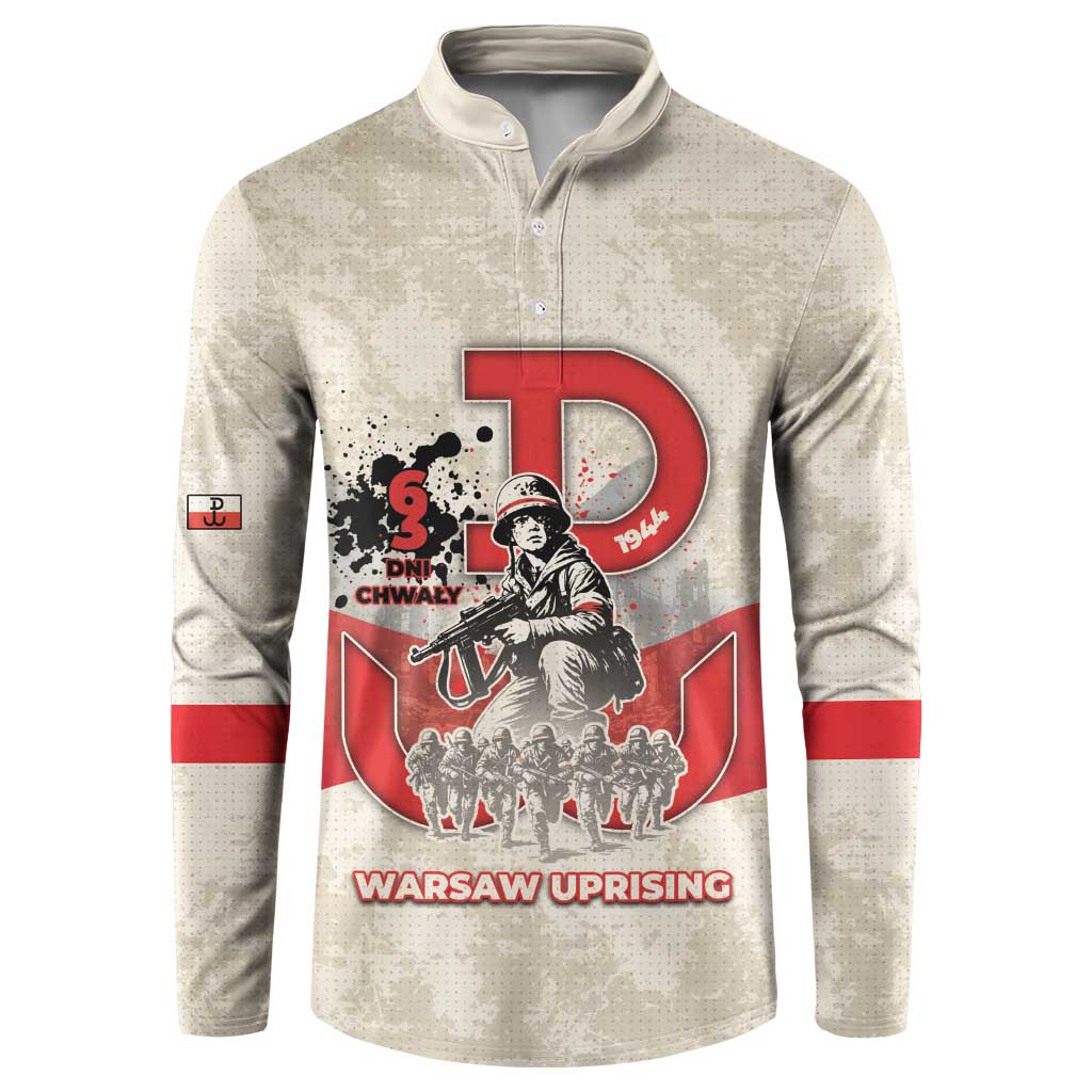 Polish Warsaw Uprising Button Sweatshirt 63 Days Of Glory