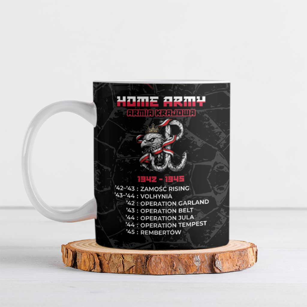 Personalized Poland Home Army Ceramic Mug Armia Krajowa 1942 To 1945