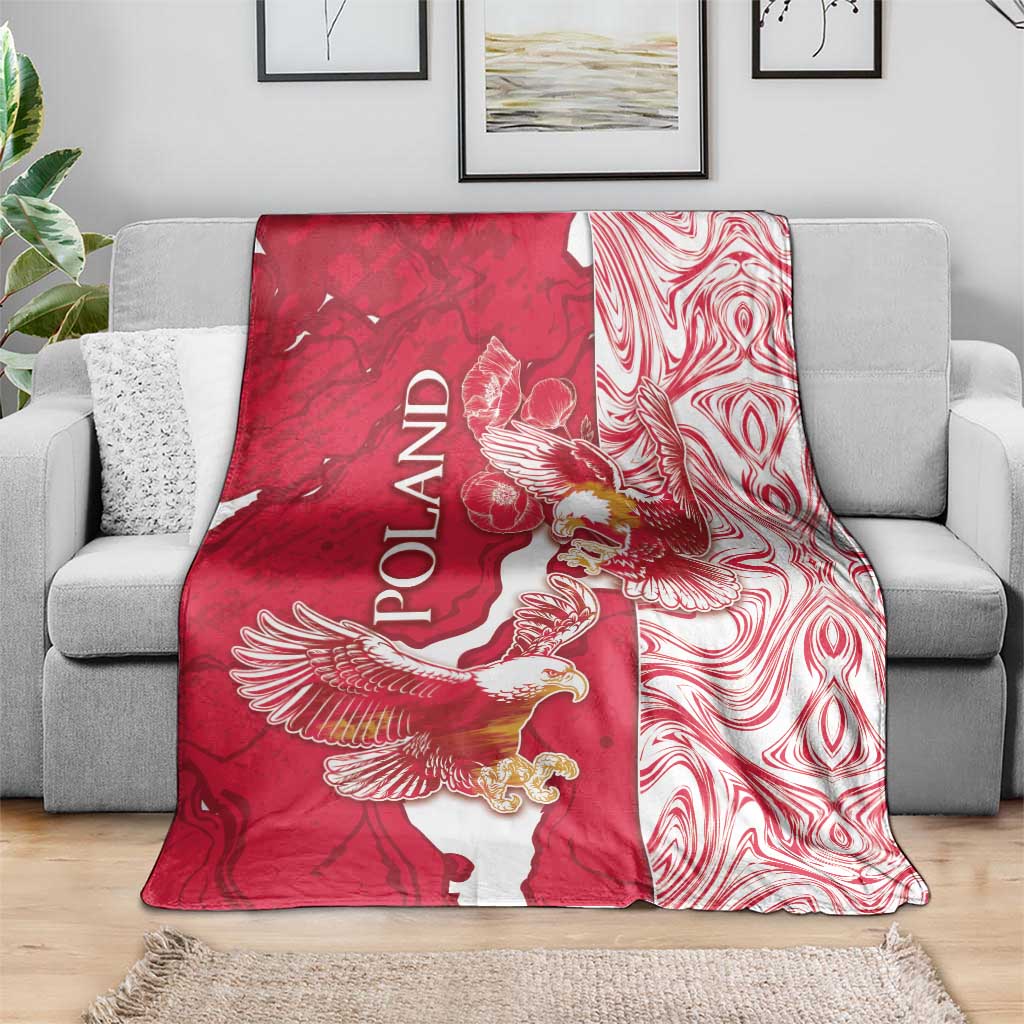 Poland Blanket Two White Eagles Fighting - Wonder Print Shop