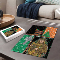Ireland Christmas Puzzle Wren Boy With Shamrock Xmas Tree - Wonder Print Shop