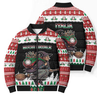 Italy Christmas Bomber Puffer Jacket La Befana Buon Natale - Wonder Print Shop