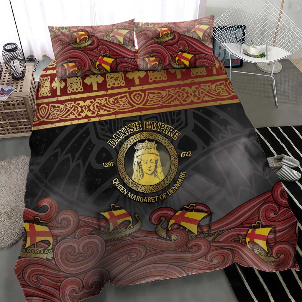 Danish Empire Bedding Set Kalmar Union With Viking Patterns - Wonder Print Shop
