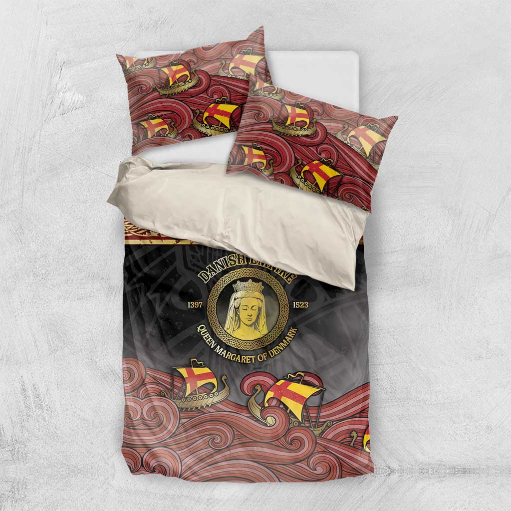 Danish Empire Bedding Set Kalmar Union With Viking Patterns - Wonder Print Shop