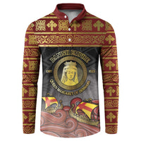 Danish Empire Button Sweatshirt Kalmar Union With Viking Patterns - Wonder Print Shop