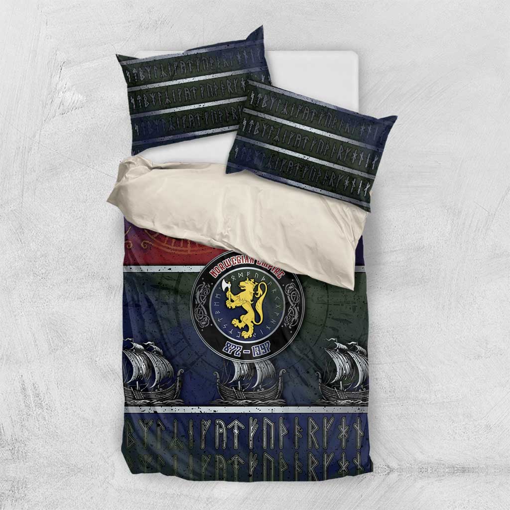 Norwegian Empire Bedding Set Ancient Viking Patterns - Wonder Print Shop