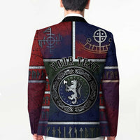 Personalized Norwegian Empire Blazer Ancient Viking Patterns - Wonder Print Shop