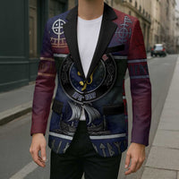 Personalized Norwegian Empire Blazer Ancient Viking Patterns - Wonder Print Shop