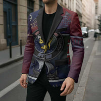 Personalized Norwegian Empire Blazer Ancient Viking Patterns - Wonder Print Shop
