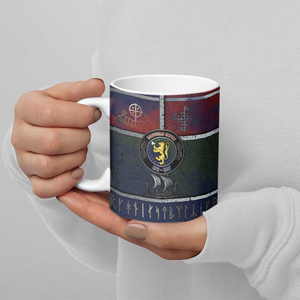 Personalized Norwegian Empire Ceramic Mug Ancient Viking Patterns - Wonder Print Shop