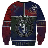 Personalized Norwegian Empire Sweatshirt Ancient Viking Patterns - Wonder Print Shop