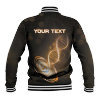 Personalized Anguilla Is In My DNA Baseball Jacket - Wonder Print Shop