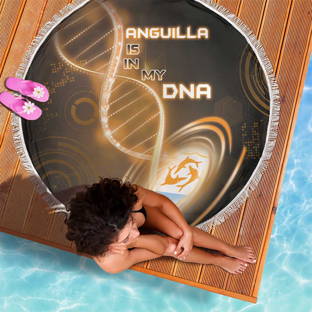 Anguilla Is In My DNA Beach Blanket - Wonder Print Shop