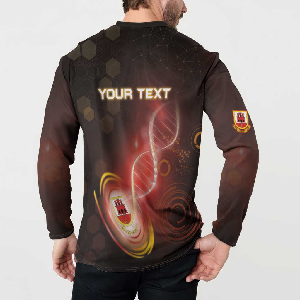 Personalized Gibraltar Is In My DNA Button Sweatshirt - Wonder Print Shop