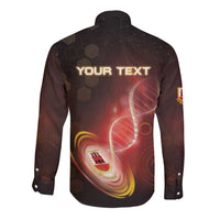 Personalized Gibraltar Is In My DNA Long Sleeve Button Shirt - Wonder Print Shop