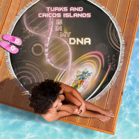 Turks And Caicos Islands Is In My DNA Beach Blanket - Wonder Print Shop