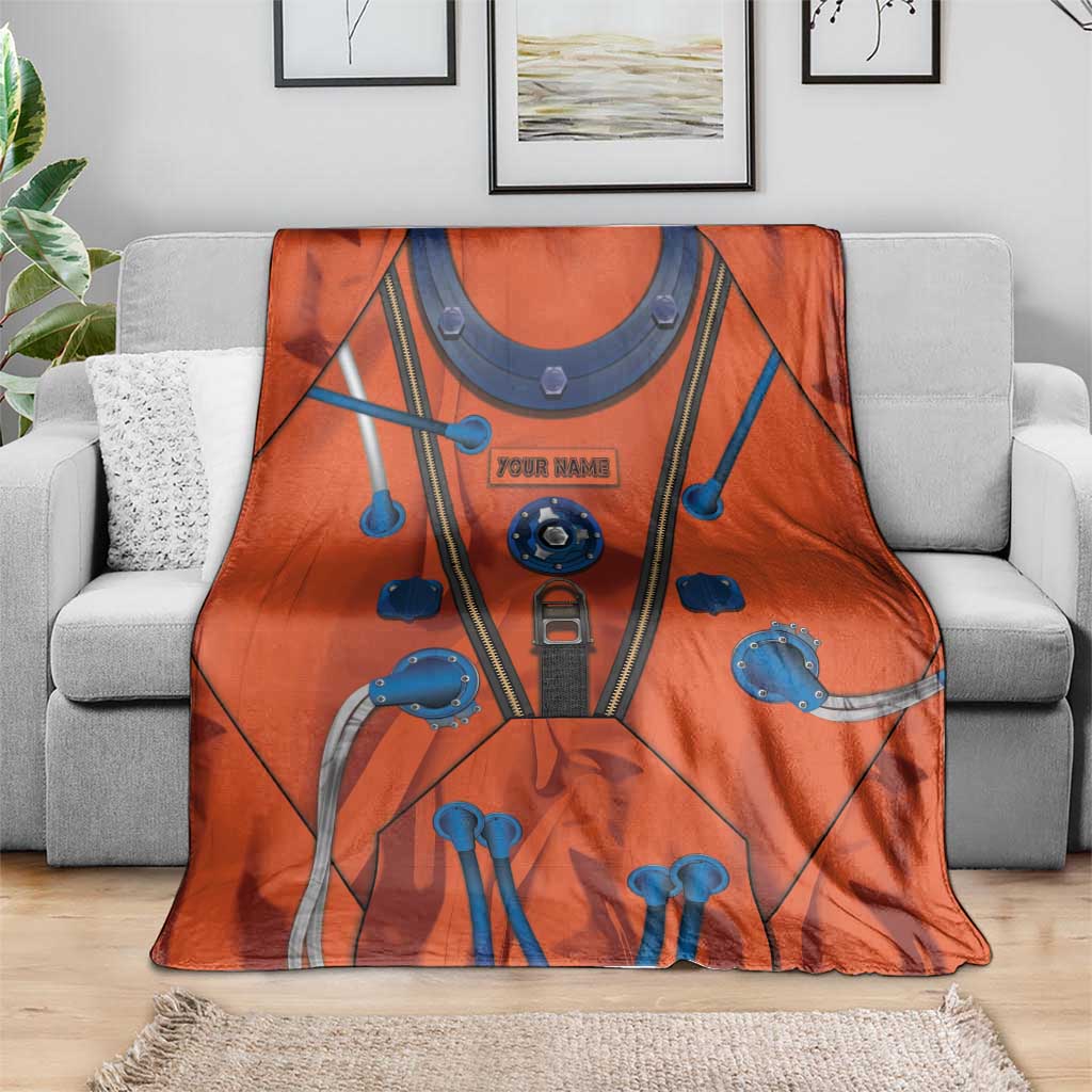 Personalized Astronaut Blanket Space Diving Suit India - Wonder Print Shop