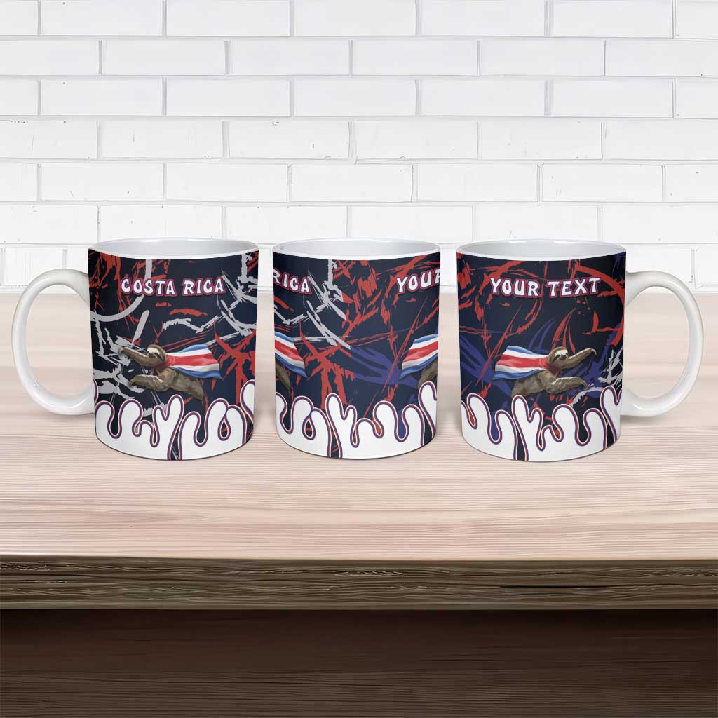 Personalized Costa Rica Ceramic Mug Flying Sloth - Wonder Print Shop