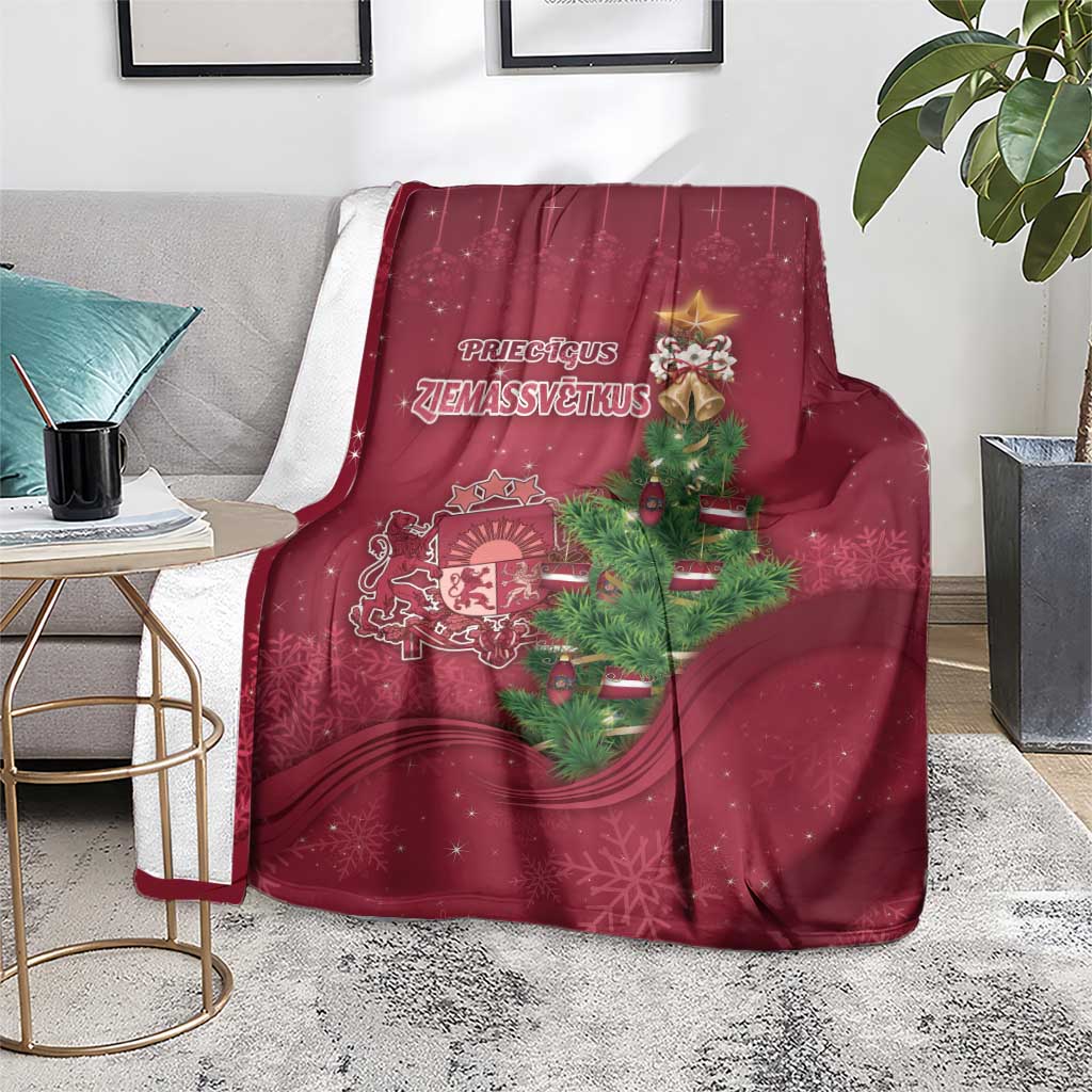 Latvia Christmas Blanket Xmas Tree Latvija - Wonder Print Shop
