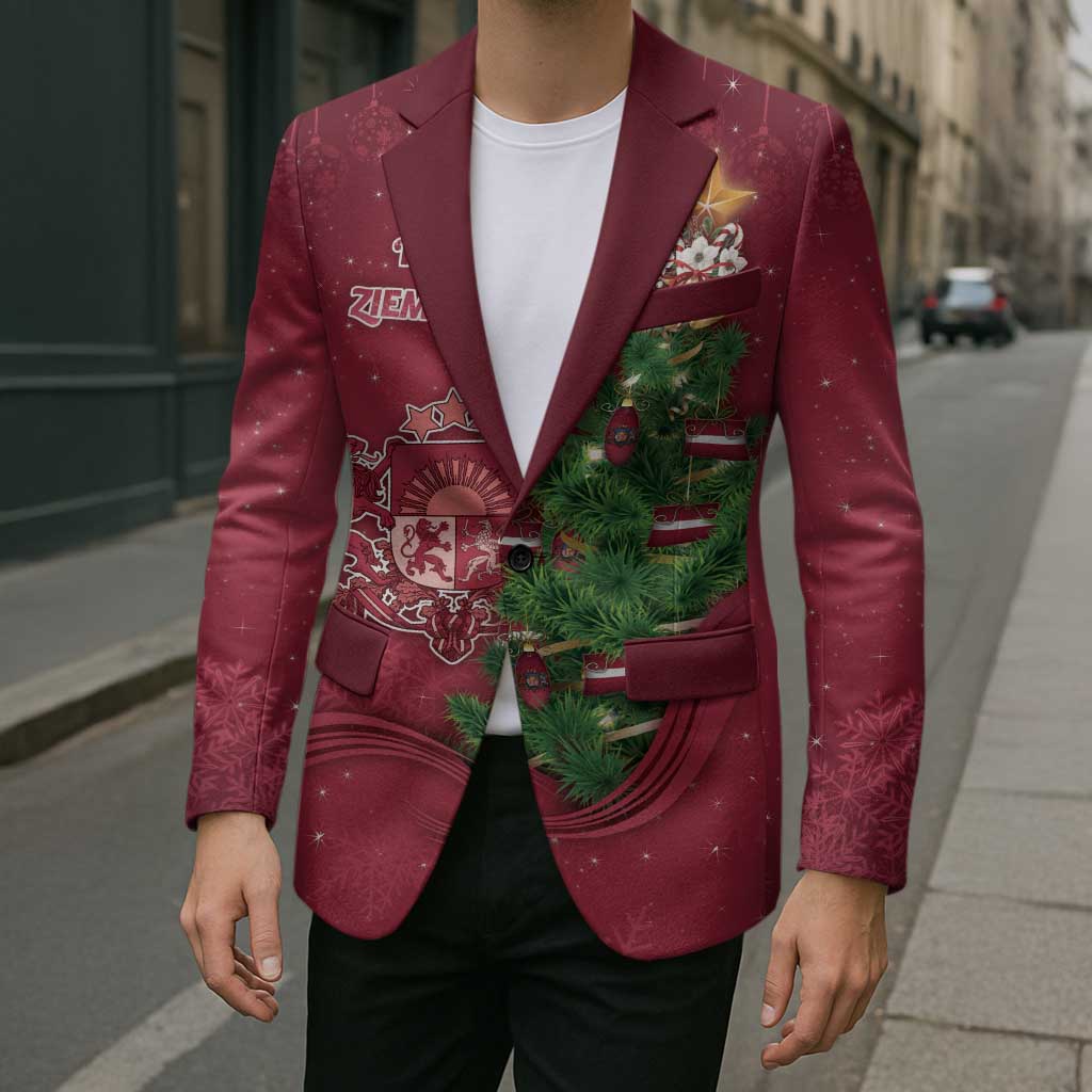 Latvia Christmas Blazer Xmas Tree Latvija - Wonder Print Shop