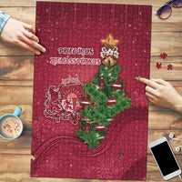Latvia Christmas Puzzle Xmas Tree Latvija - Wonder Print Shop
