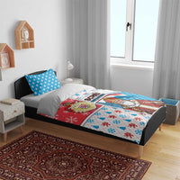 Luxembourg Christmas Bedding Set Kleeschen With Xmas Patterns - Wonder Print Shop