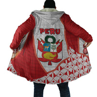 Peru Christmas Cloak Cute Baby Vicuna Red Bauble Snowflake