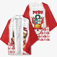 Peru Christmas Kimono Cute Baby Vicuna Red Bauble Snowflake