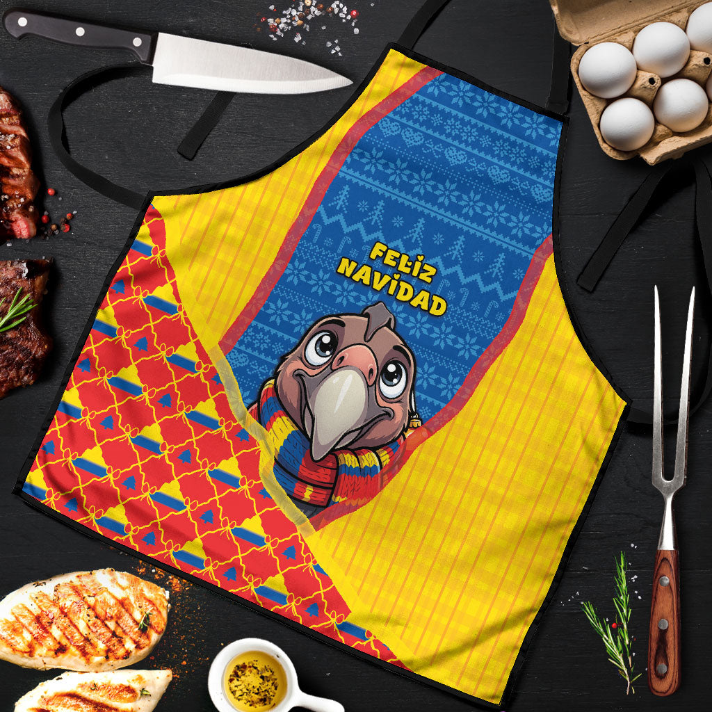 Ecuador Christmas Apron Cute Andean Condor Golden Bauble Snowflake