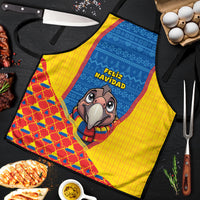 Ecuador Christmas Apron Cute Andean Condor Golden Bauble Snowflake