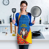 Ecuador Christmas Apron Cute Andean Condor Golden Bauble Snowflake