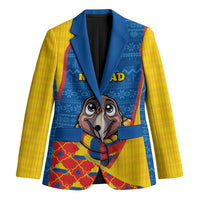 Ecuador Christmas Blazer Cute Andean Condor Golden Bauble Snowflake