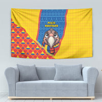 Ecuador Christmas Tapestry Cute Andean Condor Golden Bauble Snowflake
