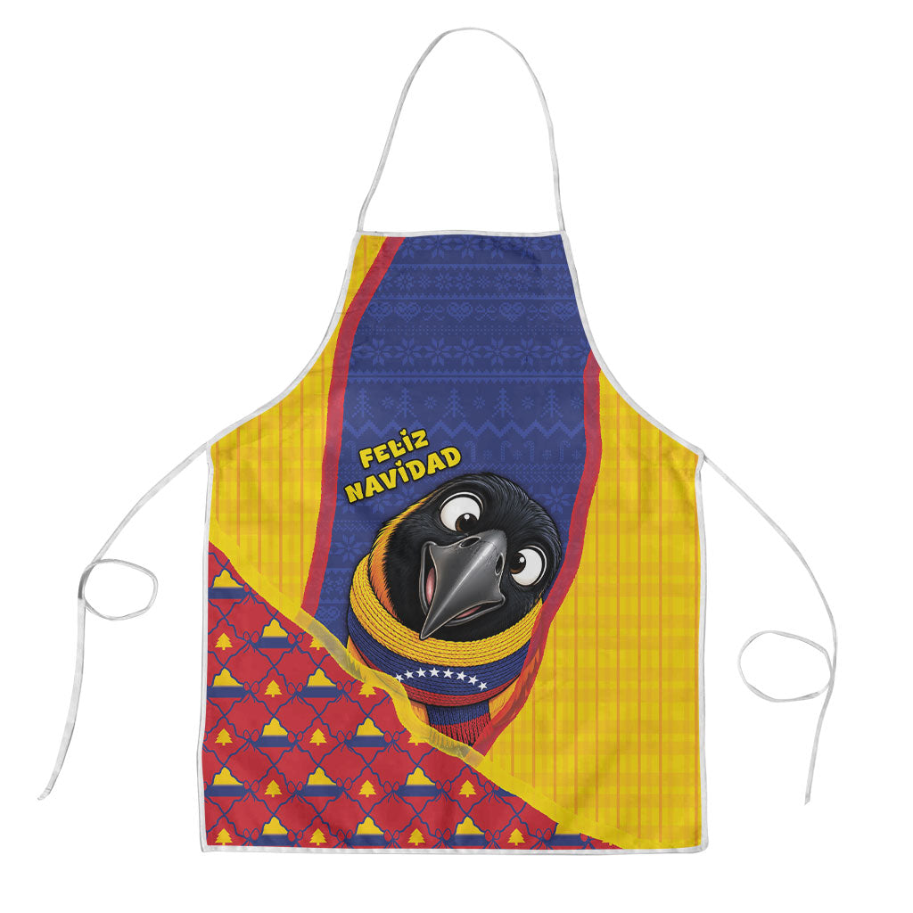 Venezuela Christmas Apron Cute Turpial Bird Stars Snowflake