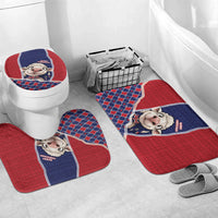 Falkland Islands Christmas Bathroom Set Cute Sheep Puffer Snowflake