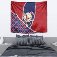 Falkland Islands Christmas Tapestry Cute Sheep Puffer Snowflake