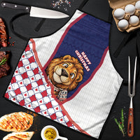 British Antarctic Territory Christmas Apron Cute Lion Puffer Snowflake