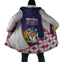 British Antarctic Territory Christmas Cloak Cute Lion Puffer Snowflake
