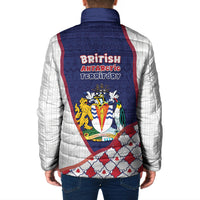 British Antarctic Territory Christmas Padded Jacket Cute Lion Puffer Snowflake