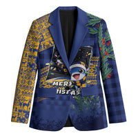 Barbados Christmas Blazer Funny Flying Fish Road Trip Selfie
