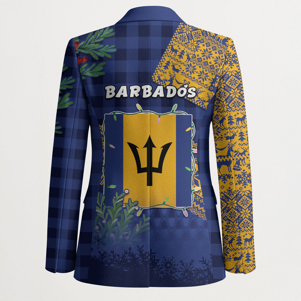 Barbados Christmas Blazer Funny Flying Fish Road Trip Selfie