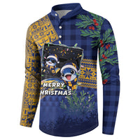 Barbados Christmas Button Sweatshirt Funny Flying Fish Road Trip Selfie