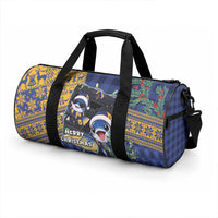 Barbados Christmas Duffle Bag Funny Flying Fish Road Trip Selfie