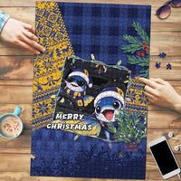 Barbados Christmas Puzzle Funny Flying Fish Road Trip Selfie