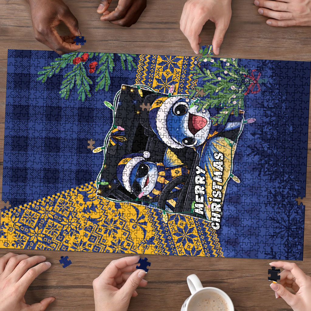 Barbados Christmas Puzzle Funny Flying Fish Road Trip Selfie